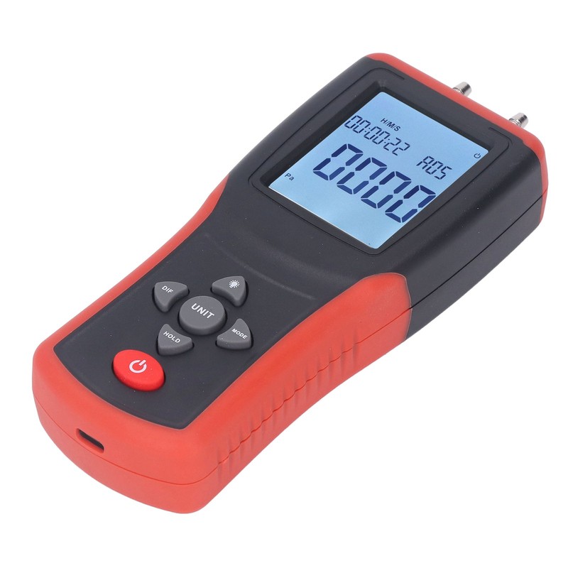Digital Manometer 12 Units Selectable Multi Function Digital Differential Pressure