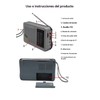 Tragbares Radio, 2-Band-Radio, FM-Transistorradio, tragbare Tasche, funktioniert mit 2 Batterien