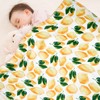 Lemon Baby Blanket for Boys Girls Soft Fleece Minky Blanket