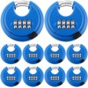 Maitys 4 Digit Combination Locks Stainless Steel Code Disc Lock