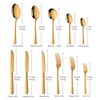Pack of 12 Dinner Spoons, Buyer Star Gold Stainless Steel