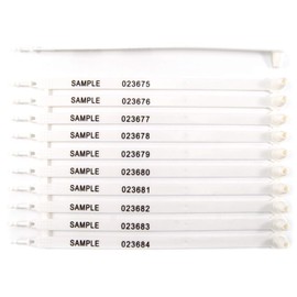 100 pcs Numbered Plastic Trcuk Door Seals Self-Locking Trailer Tamper Seal Tite-Lock Security Tags for Container Tractor (White)