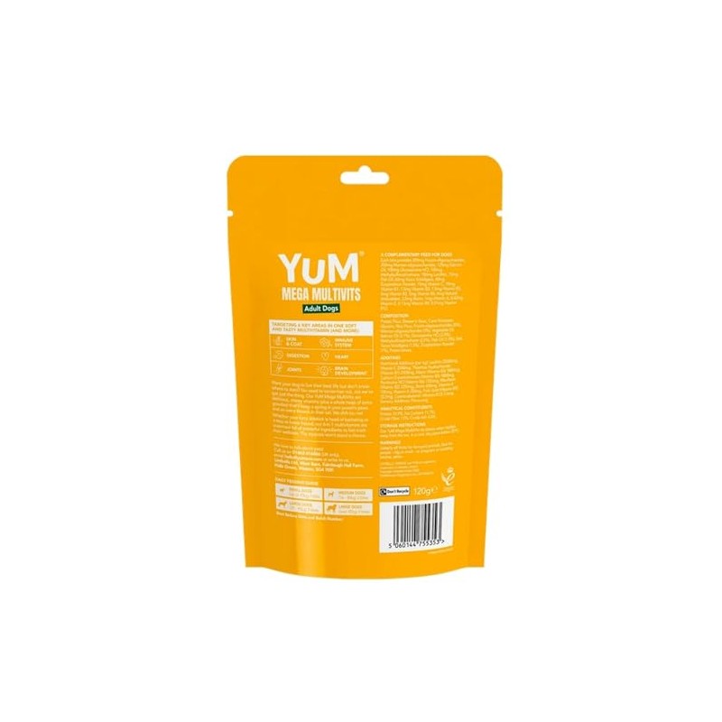 YUM Mega Multivits Adult Dogs 6 in 1 formula X