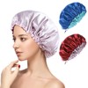 2 PCS Shower Cap Satin Bonnet Sleep Bonnets for Women,