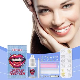 Eelhope Dental Beauty Set Diy Fashion Dental Decoration Drill Personality Sparkle Light Up Smile Style - Specification: 2pcs