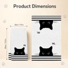 Black Cat Tea Towel, Kitchen Hand Towel, Gifts for Cat