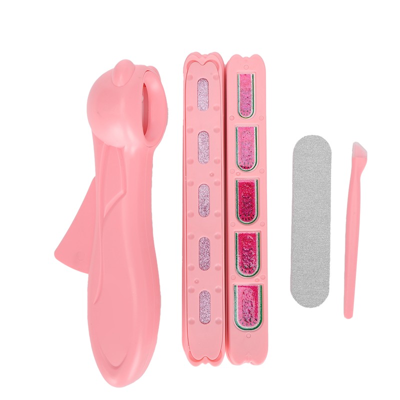 Nail Stamper Machine Set Nail File Nail Glitter Stickers Children