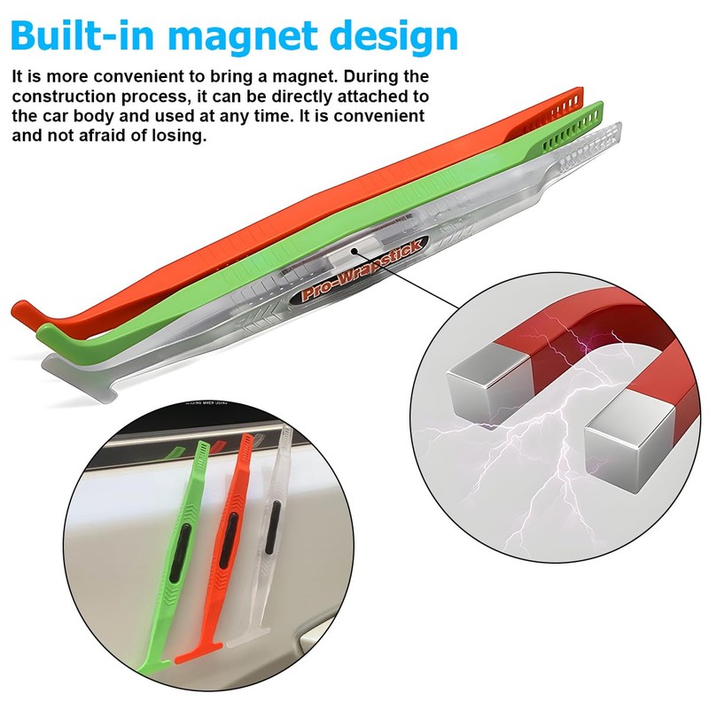 Zpana Car Micro Wrapping Squeegee Curves Set, 3PCS Flexible Vehicle