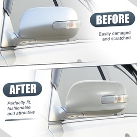 X AUTOHAUX Rearview left Side Mirror Cover Cap Gray for Toyota Camry 06-11