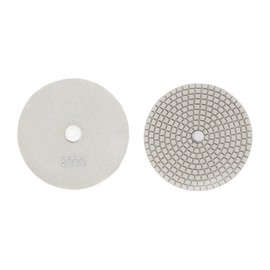 RockMaster 4" White Diamond Resin Wet Polishing Pads (8000 Grit)