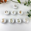 Lasyman 8Pack1.5 Ceramic Flower Safari Animals Cabinet Handle Knob Rabbit