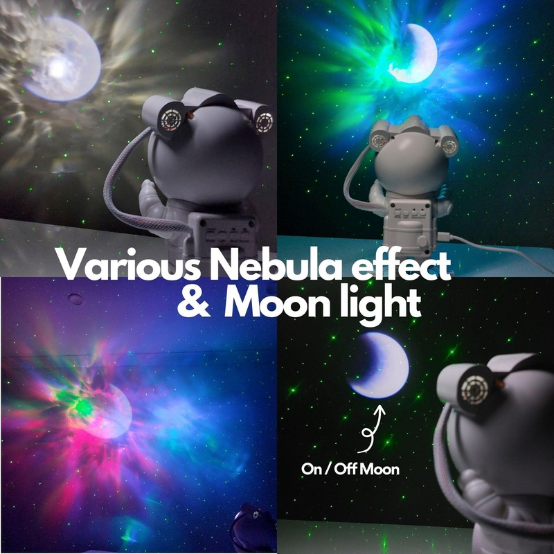 KOSU Astronaut Projector, Star Galaxy Light for Kids' Bedroom, Nebula