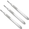 3 Pcs Stainless Steel Scalpel Handle No #3 Cutting Tool
