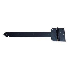 Heavy Duty Strap Hinge T-Hinge - 20 1/2" Craftsman Style - Black Powder Coat - Sold Individually