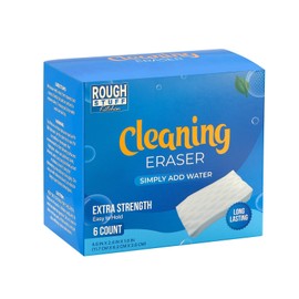 Kitchen Magic Cleaning Eraser Sponge Foam Pads, Non-Scratch Scrub Sponge for All Surfaces, Kitchen-Bathroom-Furniture-Leather-Car, Add Water to Erase All Dirt, Melamine - Universal Cleaner, 6 Count