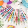 Coopay 3.5mm Crochet Hook, Sparkly Floral Pattern Crochet Hooks, Ergonomic