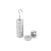 QWORK Slotted Weight Set, 9 Pcs Slotted Mass Set with
