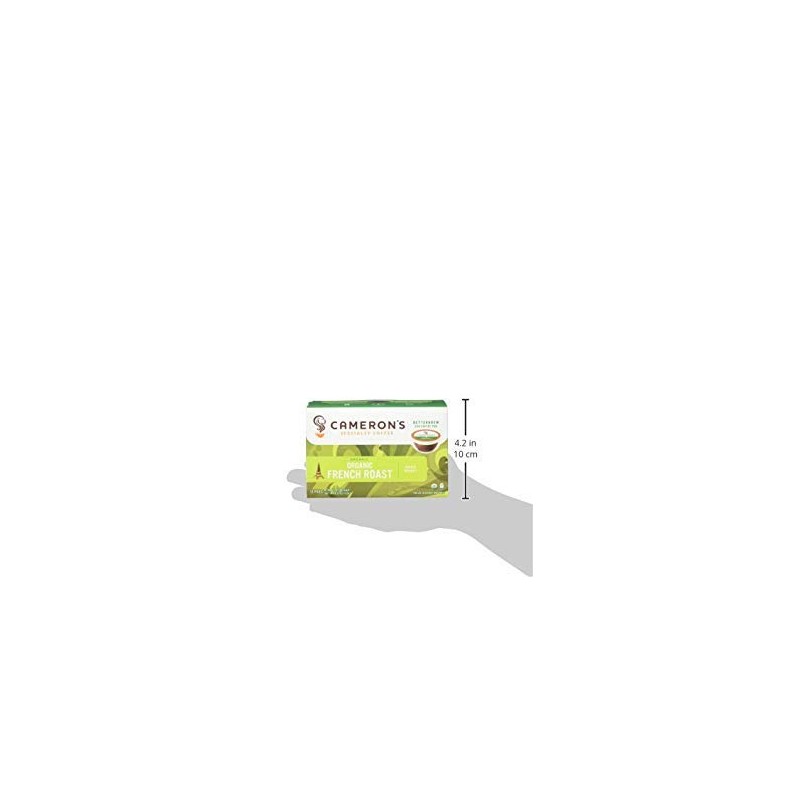 Cameron's Coffee Single Serve Pods, Organic French Roast, 12 Count