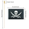 Newperlite Pirate Jack Rackham Stick Flag Small Jolly Roger Mini