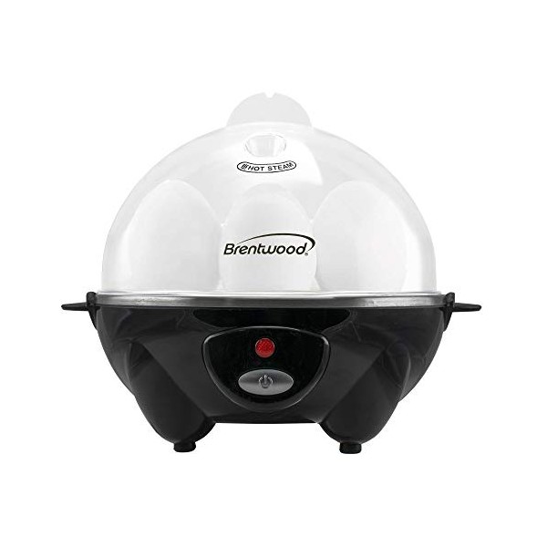 Brentwood TS-1045BK Appliances Electric Egg Cooker with Auto Shutoff (Black),