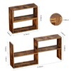 Expandable Cabinet Organizer Shelf, Set of 2 Kitchen Counter Shelves