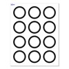Avery Printable Round Labels, Sure Feed Technology, Double Black Border