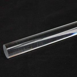 Acrylic Lucite Rod Dowel - 3/8" (9.525mm) x 24"(610mm) - Lot of Two Rods (Clear)