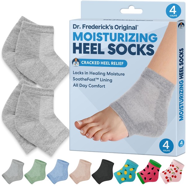 Dr. Frederick's Original Moisturizing Heel Socks for Cracked Heel Treatment
