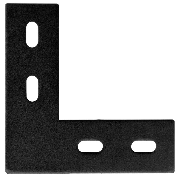 2 Pack L Shape 4mm Thick Heavy Duty Flat Straight