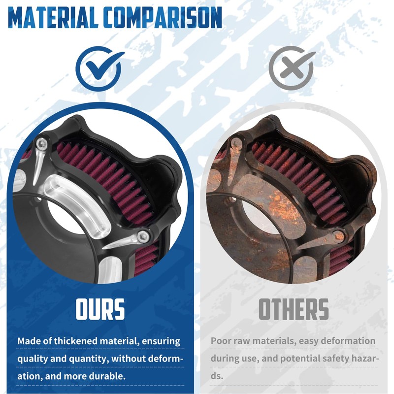 Motosikleta Air Filter Air Cleaner Intake Replacement Kit Fit for