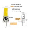 Klgeivb G4 LED Light Bulbs 3000K Warm White Lighting Dimmable,