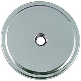 Stone Harbor Hardware Bi-Fold Closet Door Knob Backplate, 1-3/4 Inches, Polished Chrome