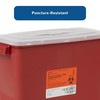 McKesson Sharps Container, Stackable, Locking Lid, Red, 3 gal, 12