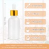 6 Pack,Frosted Glass Dropper Bottle for Essential Oils,Empty Glass Liquid