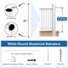 CKE 50 Pack 36" White Round Aluminum Deck Balusters, 3/4"