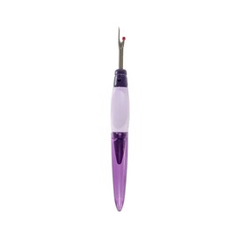 Craft County Seam Rippers – Large and Small Purple – Remove and Undo Seams and Stitches – Plastic Handle – Metal Tip