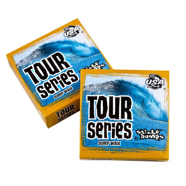 Sticky Bumps Tour Series Warm/Tropical Surf Wax (Pack of 3), White