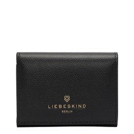 LIEBESKIND BERLIN Women's Sadie Naplack Louisa Purse, Black Gold, S, 8.5 cm (H) x 11 cm (W) x 2 cm (D)