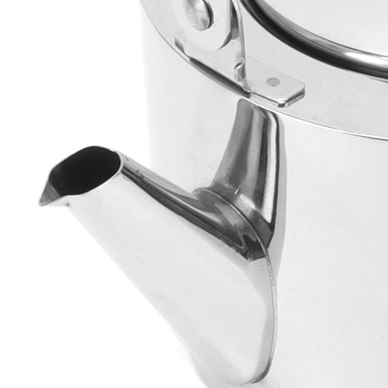 Stainless Steel Tea Kettle with Strainer Thickened Metal Whistling Teapot