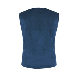 lifpoivake Men's Gothic Tank Top Renaissance Steampunk Lace-up Vintage Tank Top Victoria(S,2022050Blue)