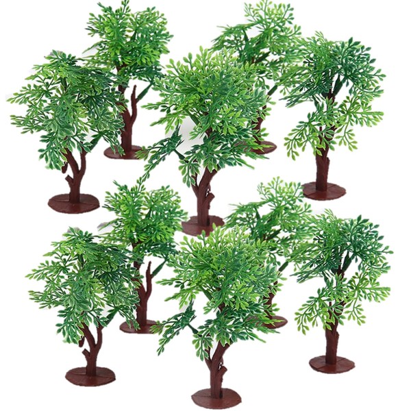 SAKIRABITO Diorama Tree Model Tree, Set of 10, 3.9 inches