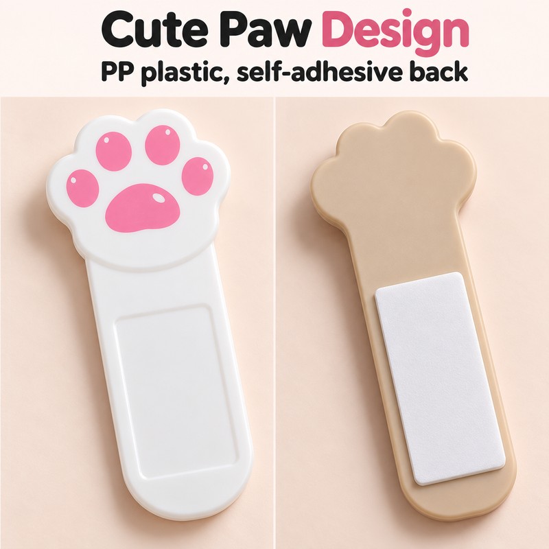 Cat Paw Toilet Seat Lifter Handle – 4 Pack Self-Adhesive