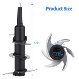 Anbige Replacement Parts 6 Blade for 72oz Pitcher, Compatible with Nutri Ninja Blender NJ600 NJ602 BL660 BL642 BL550 BL500C BL770 BN701