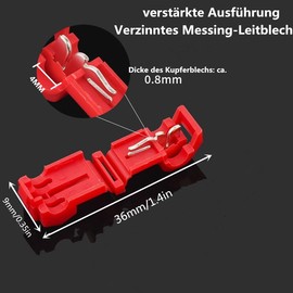 Pack of 20 Connection Clamps for Robotic Lawnmower, Boundary Cable, Charging Station, T-Branch Connector, Quick Connector, Power Thief for Lawnmowers, Lawn Robots, Husqvarna Automower, Worx, Bosch