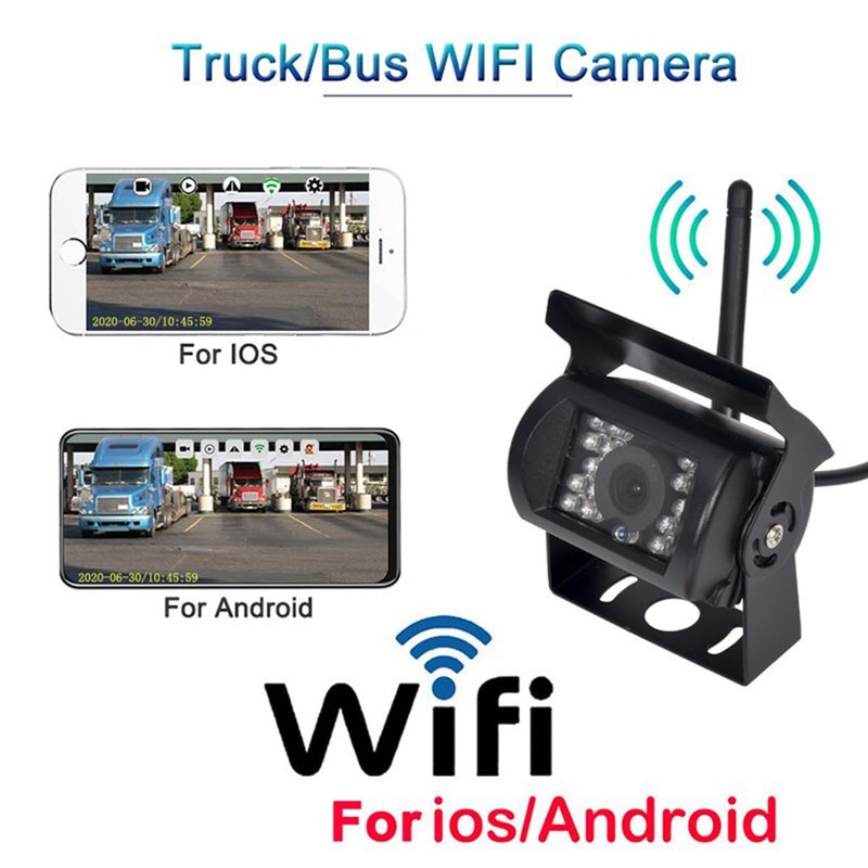 WiFi Car Rear View Camera RV Backup HD Camera 18