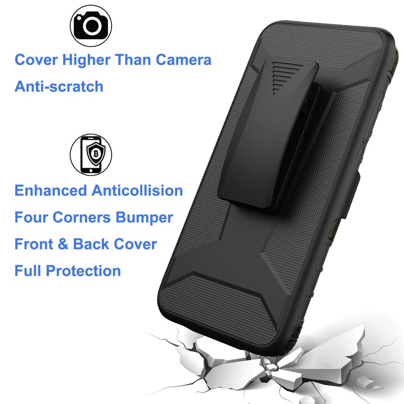 Ailiber Compatible with AT&T Calypso(U318AA)/Cricket Vision 3 Case Holster with