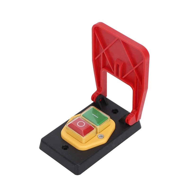 TENOL Red Cover Emergency Stop Push Button Switch Electromagnetic Start