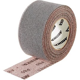 Mirka Abranet 545BI001413R Mesh Sanding Roll 75 mm x 10 m Velcro / Grain P400 / 1 Roll / for Sanding Wood, Spatula, Varnish, Plastic