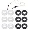 AB Max Glasses Ear Grips - Black and White Ring