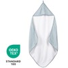 roba Organic Hooded Towel 'Lil Planet' Light Blue/Sky, Muslin Fabric,